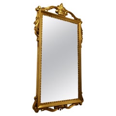 Vintage French Napoleon III Style Gilt Wall Mirror, Crown Crest   This is a very attract