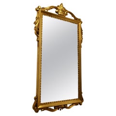 French Napoleon III Style Gilt Wall Mirror, Crown Crest   This is a very attract