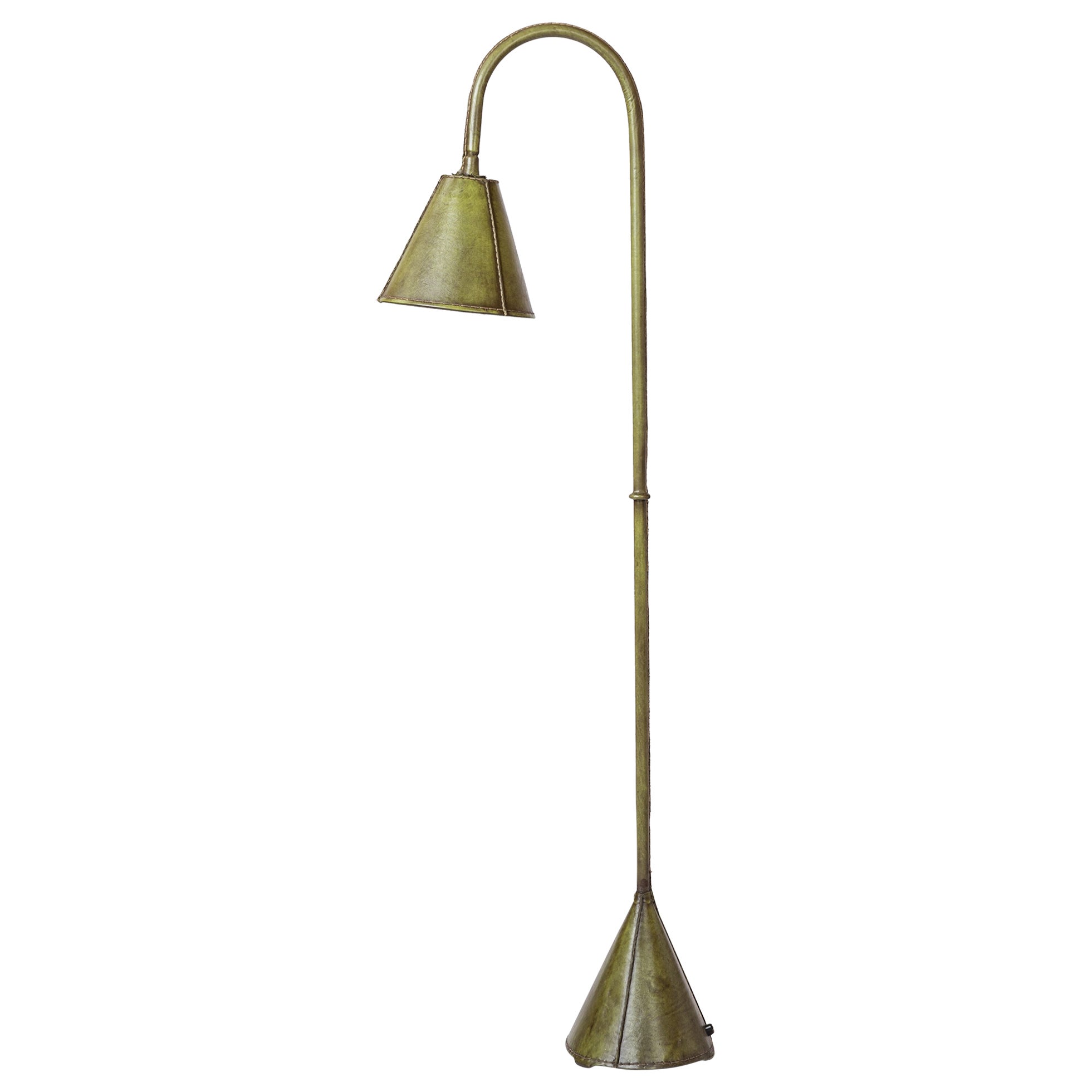 Lampadaire Dual Cones en cuir par Valenti - Espagne 1960's en vente