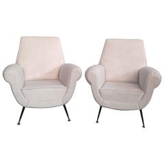 Glamorous Pair of Armchairs by Radice