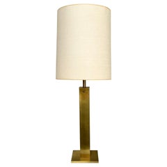 Retro Nessen Studios Tall Brass Table Lamp “Greta Von Nessen”