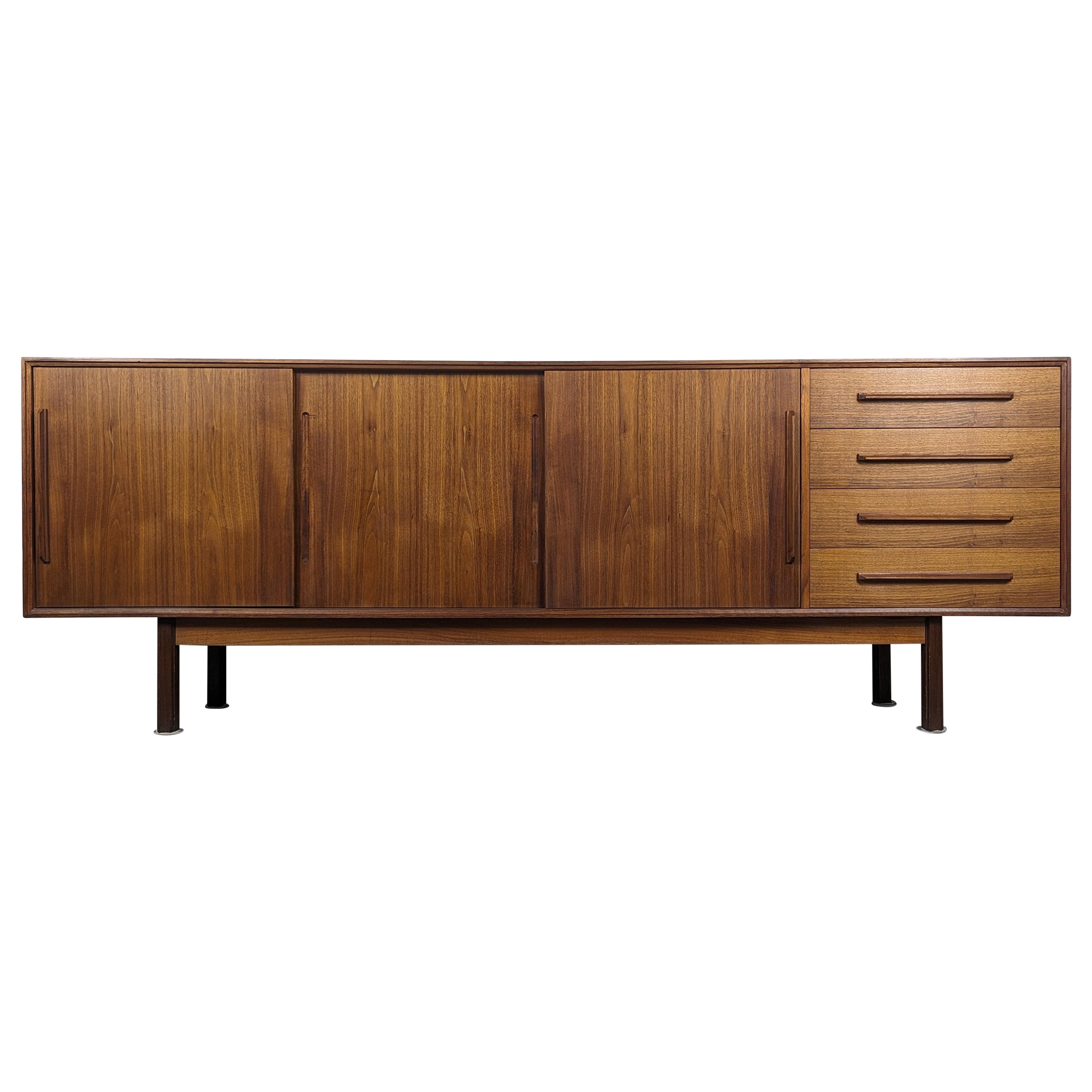 Mid Century Modern Teak Credenza/Buffet by Ib Kofod-Larsen for Faarup, c1960s For Sale