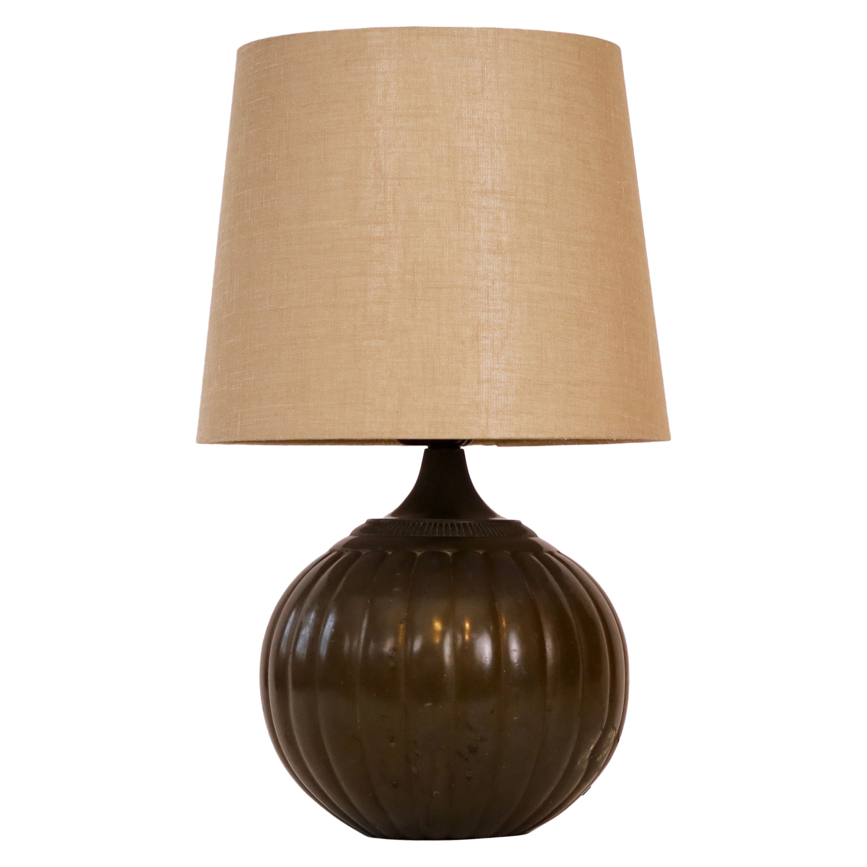 Round table lamp by Just Andersen, 1930s, Denmark For Sale