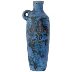 French Ceramic Bottle Vessel by Jacques Blin