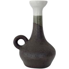 Gilbert Valentin, Les Archanges, French Ceramic Bottle, Vallauris