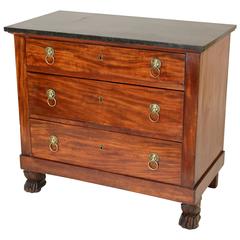 Empire Mahogany Commode