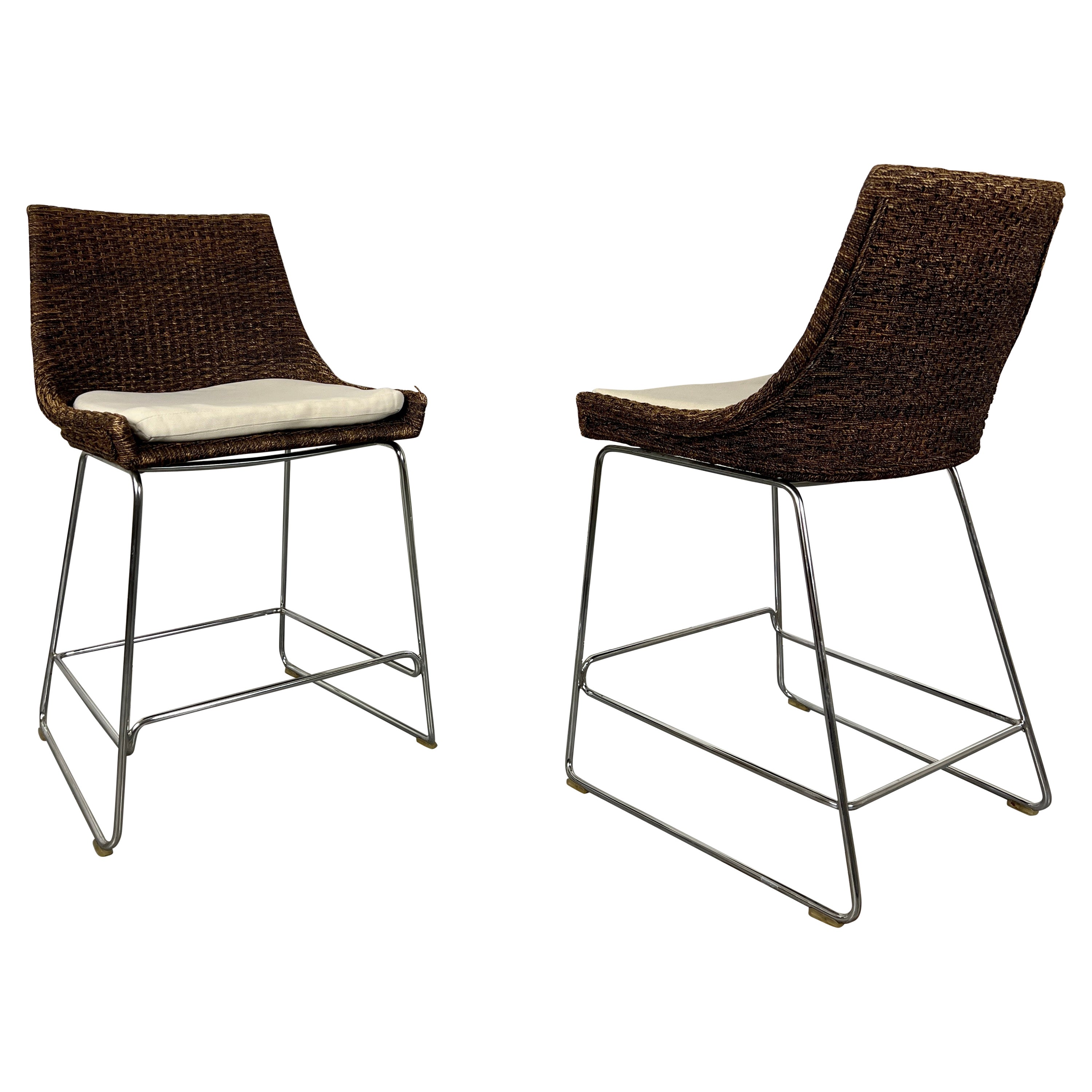 McGuire Organic Modern Counter Stools For Sale
