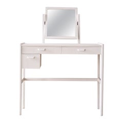 Scandinavian dressing table painted white
