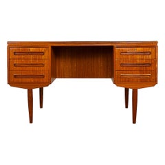 Danish Mid-Century Modern Teak Writing Desk