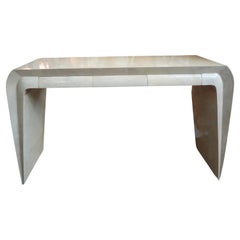 Table console moderne italienne en parchemin