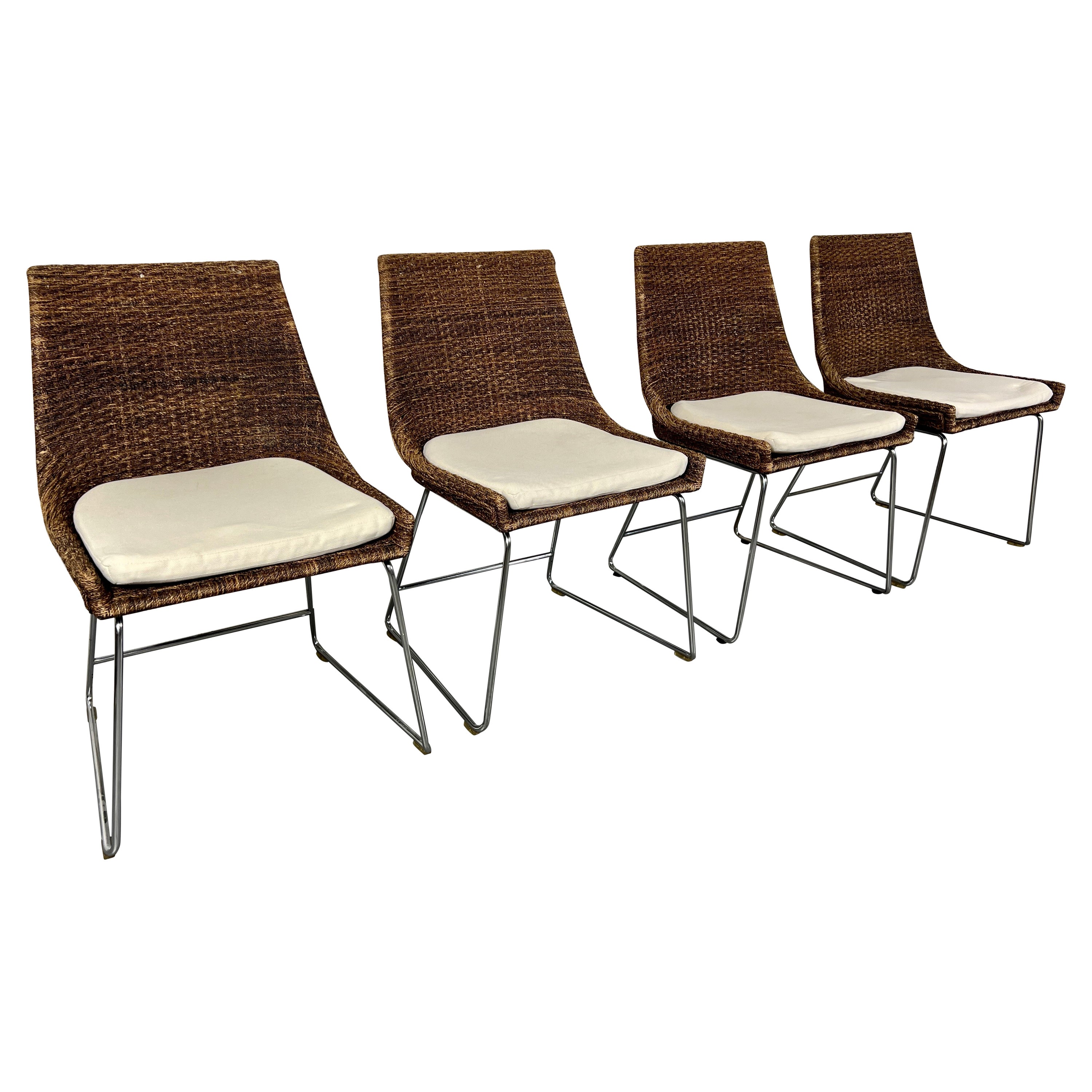 McGuire Organic Modern Dining Chairs For Sale