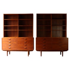 Vintage Borge Mogensen Dresser with Bookcases, Soborg Denmark, 1960 Mid Century