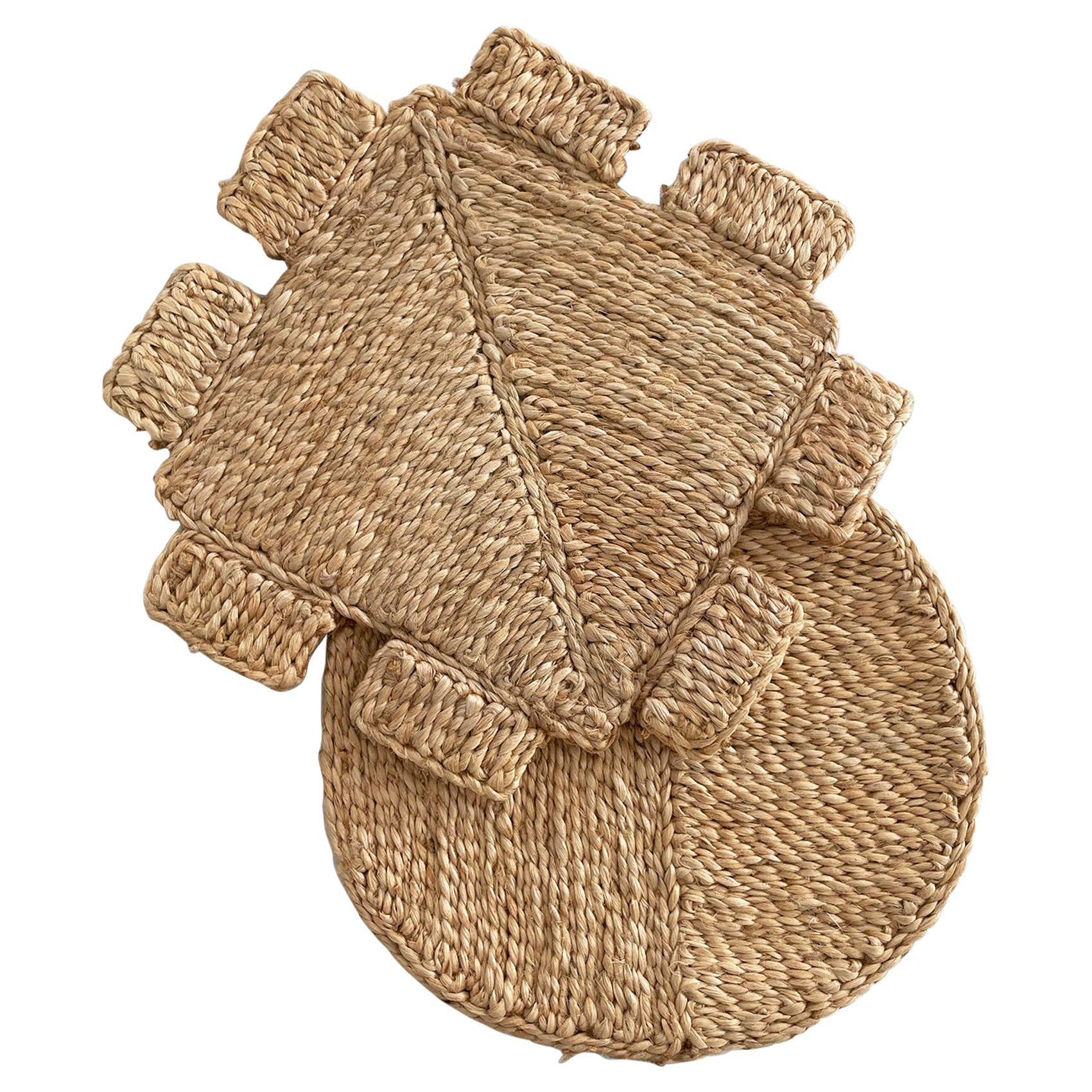 Jute Block Placemats and Trivets by, J'Jute