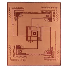 Vintage Indischer Dhurrie-Teppich
