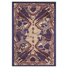 Early 20th Century French Art Deco Handmade Rug