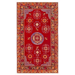 Mid-20th Century Samarkand Handmade Wool Rug