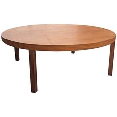 Simple Danish Teak Round Coffee Table