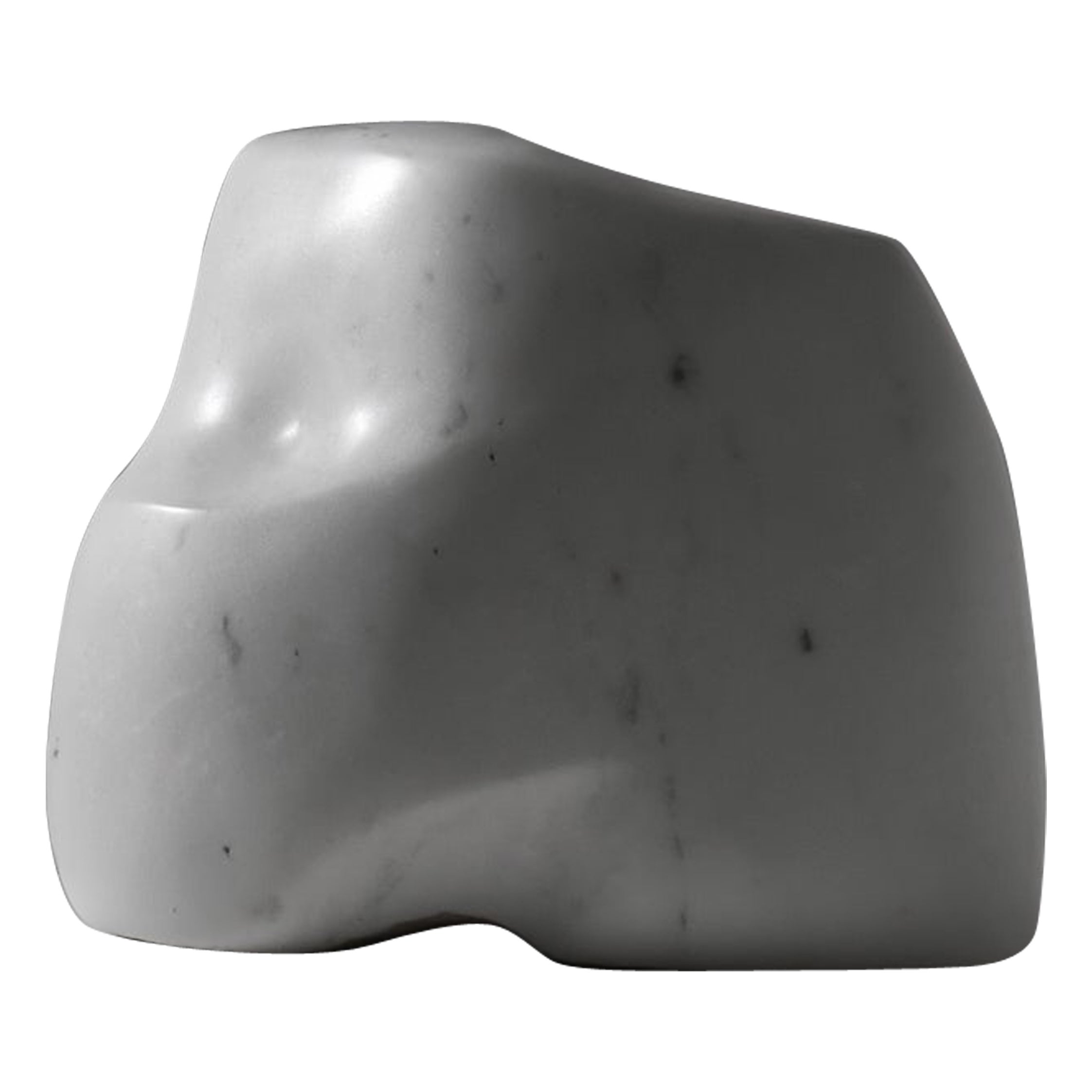 Abstract Carrara marble sculpture by Willy Anthoons, France 1951 For Sale