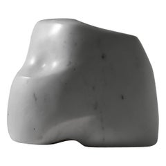 Used Abstract Carrara marble sculpture by Willy Anthoons, France 1951