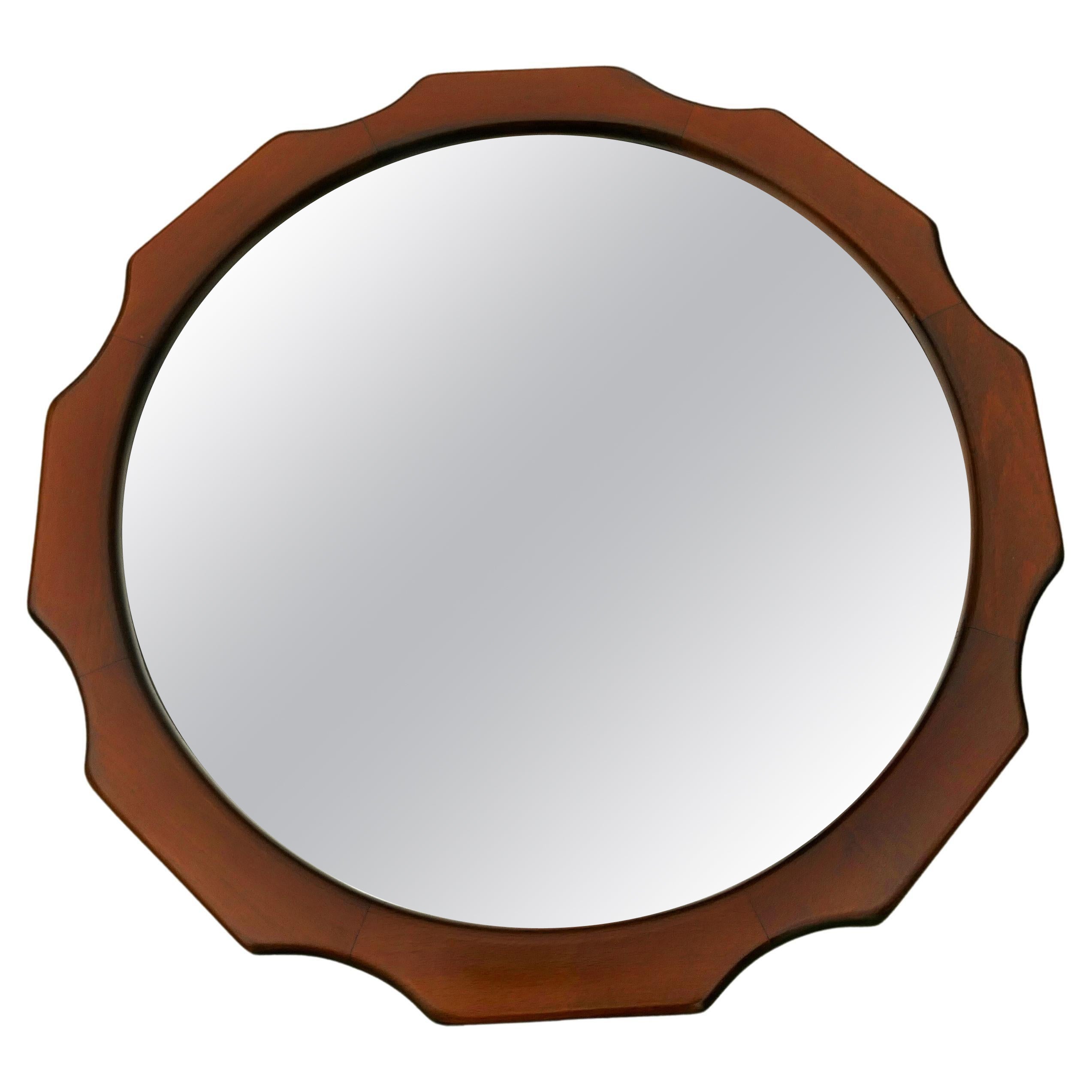 Wooden mirror Italian manufacture For Sale