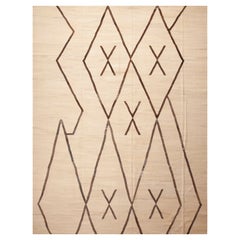 Nazmiyal Kollektion Tribal Geometrischer moderner Flachgewebter Kelim-Teppich 10'7" x 13'9"