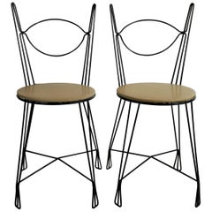 Retro Two Tony Paul for Raymor Ice Cream Parlor Group Chairs