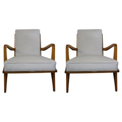 Vintage Pair Of Italian Modern Lounge Chairs