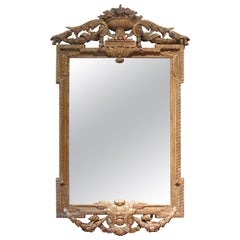 18th Century French Régence Giltwood Mirror 