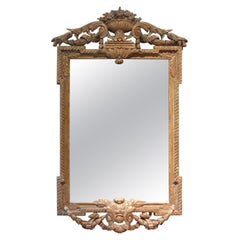 18th Century French Régence Giltwood Mirror 