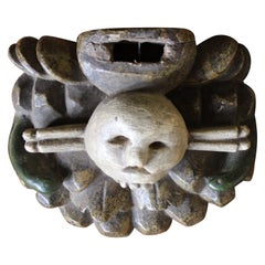 18th Century Memento Mori Carving Shelf Calvarium Ledge Macabre Curio Antique