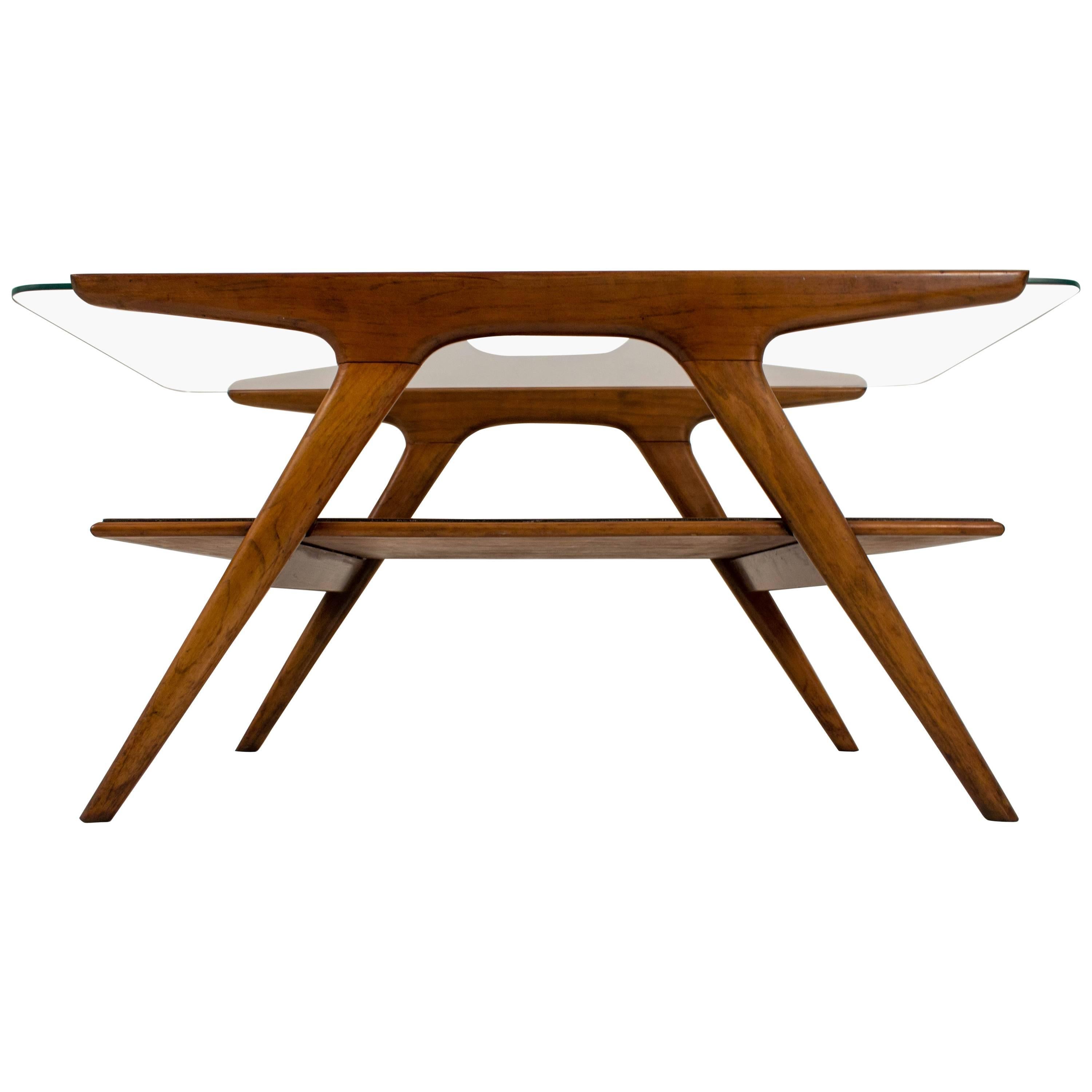 Funky Mid-Century Modern Coffee Table by Cesare Lacca for Cassina