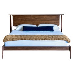 Mid century Modern Solid Wood Platform Bed