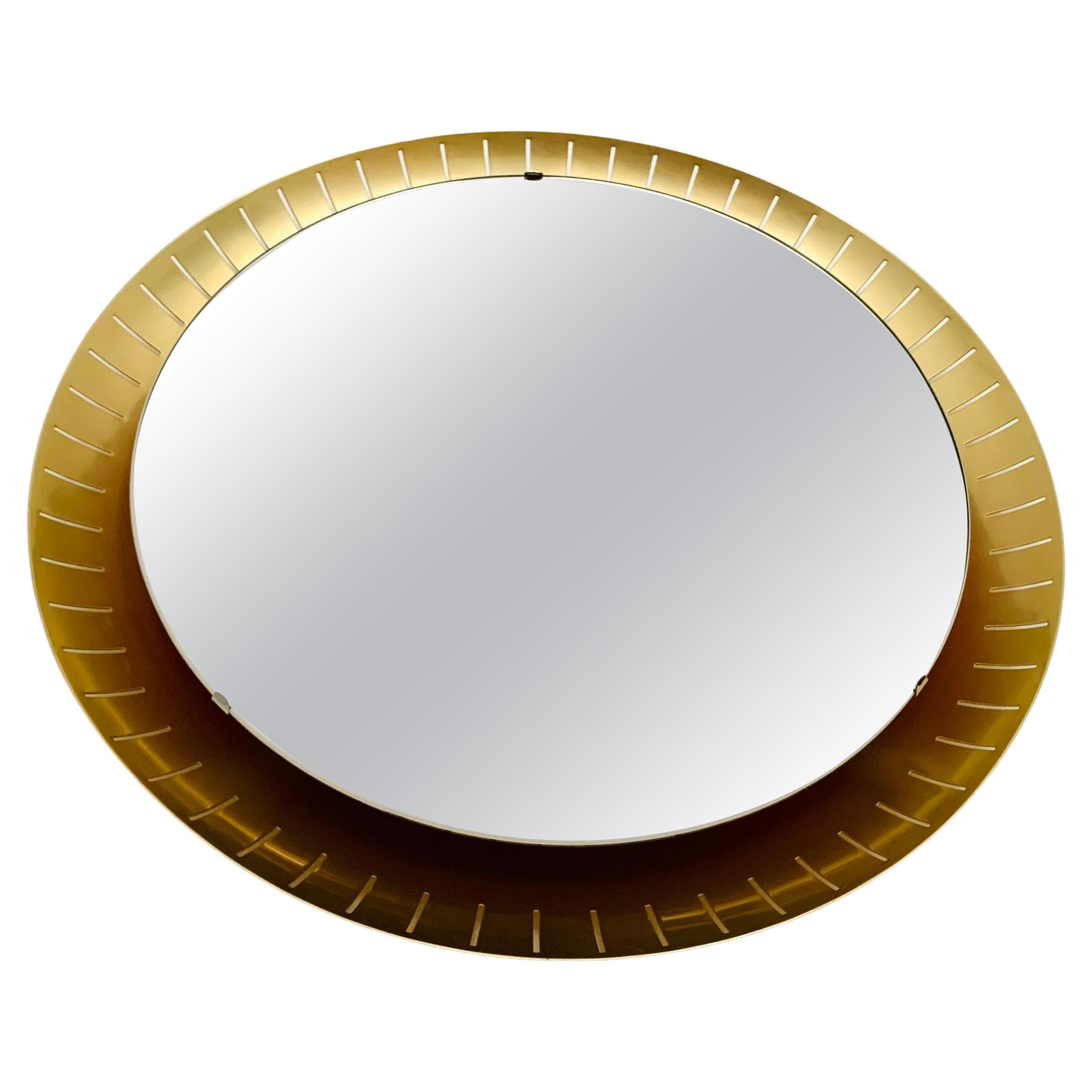 XXL Illuminated Sunburst Mirror For Sale