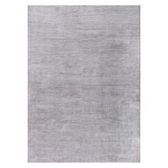 Moderner taupefarbener Teppich aus Wolle und Seide von Doris Leslie Blau