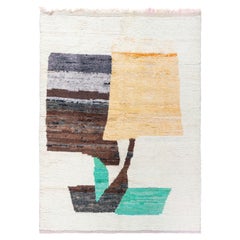 Modern Moroccan Abstract Handmade Wool Rug by Doris Leslie Blau