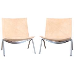 Mid-Century Modern Pair of PK 22 Chairs by Poul Kjaerholm for Kold Christiansen