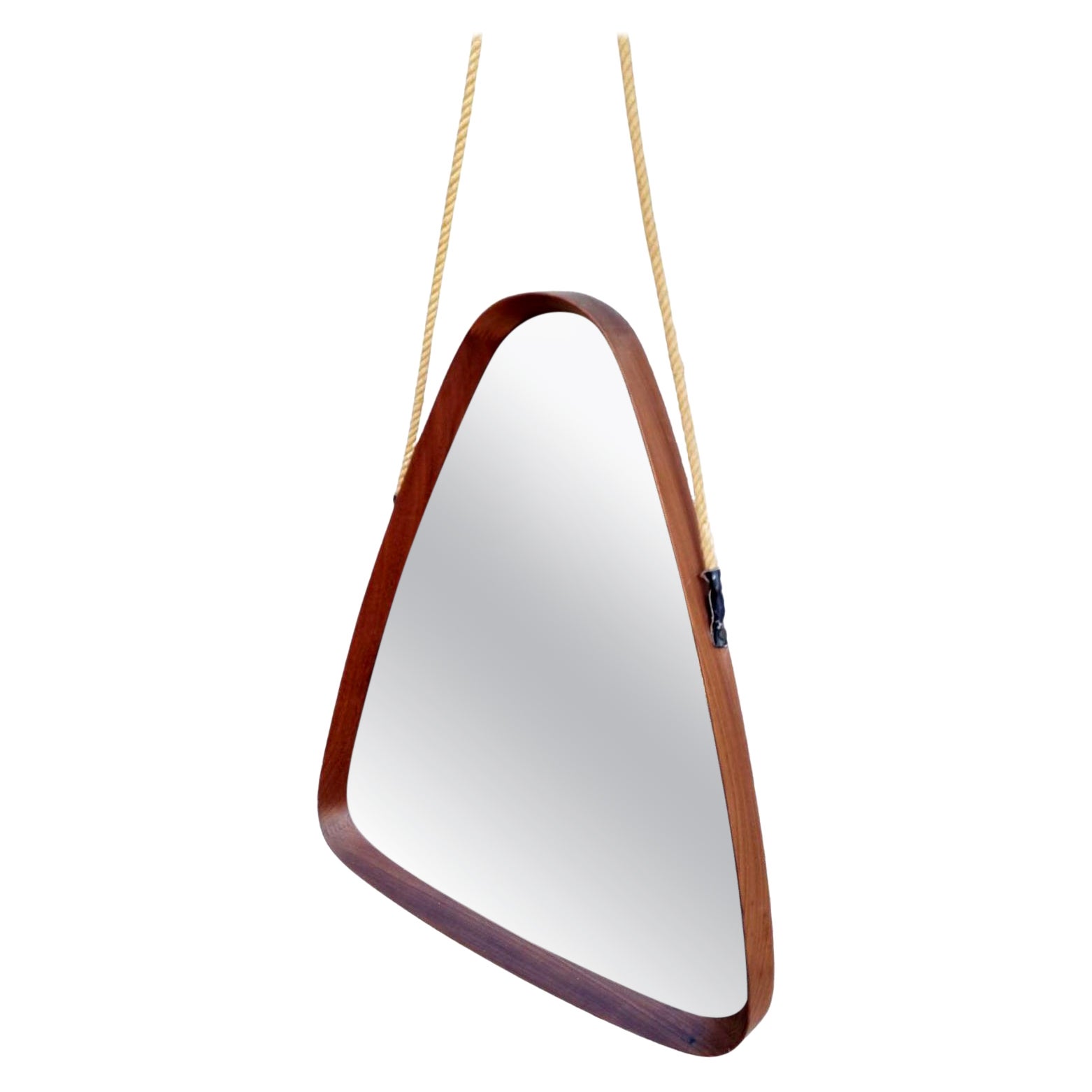 Italian Modern Triangular Mirror by Franco Campo and Carlo Graffi, Italy 60s For Sale