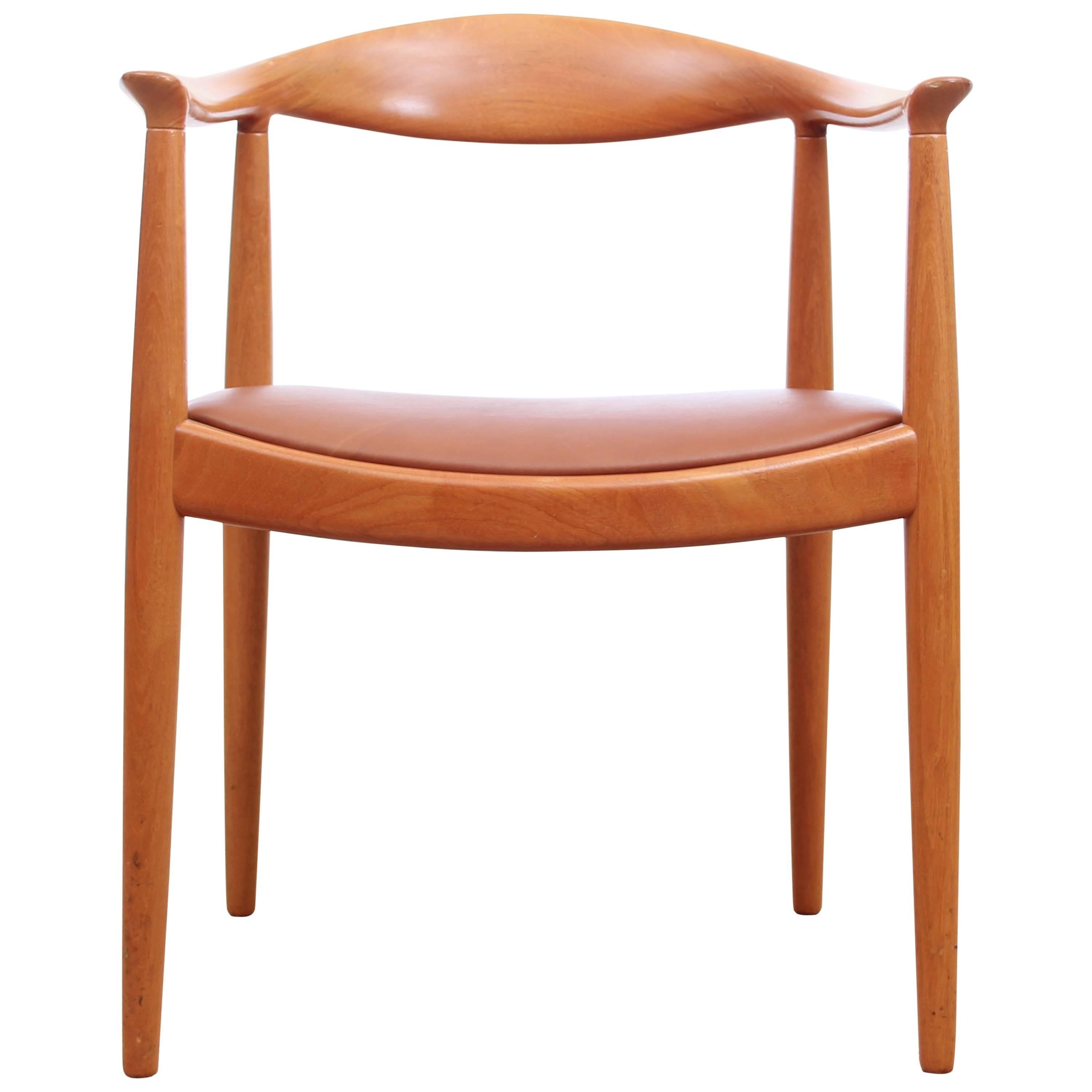 Scandinavian Armchair "The Chair", Designed by Hans J. Wegner For Sale
