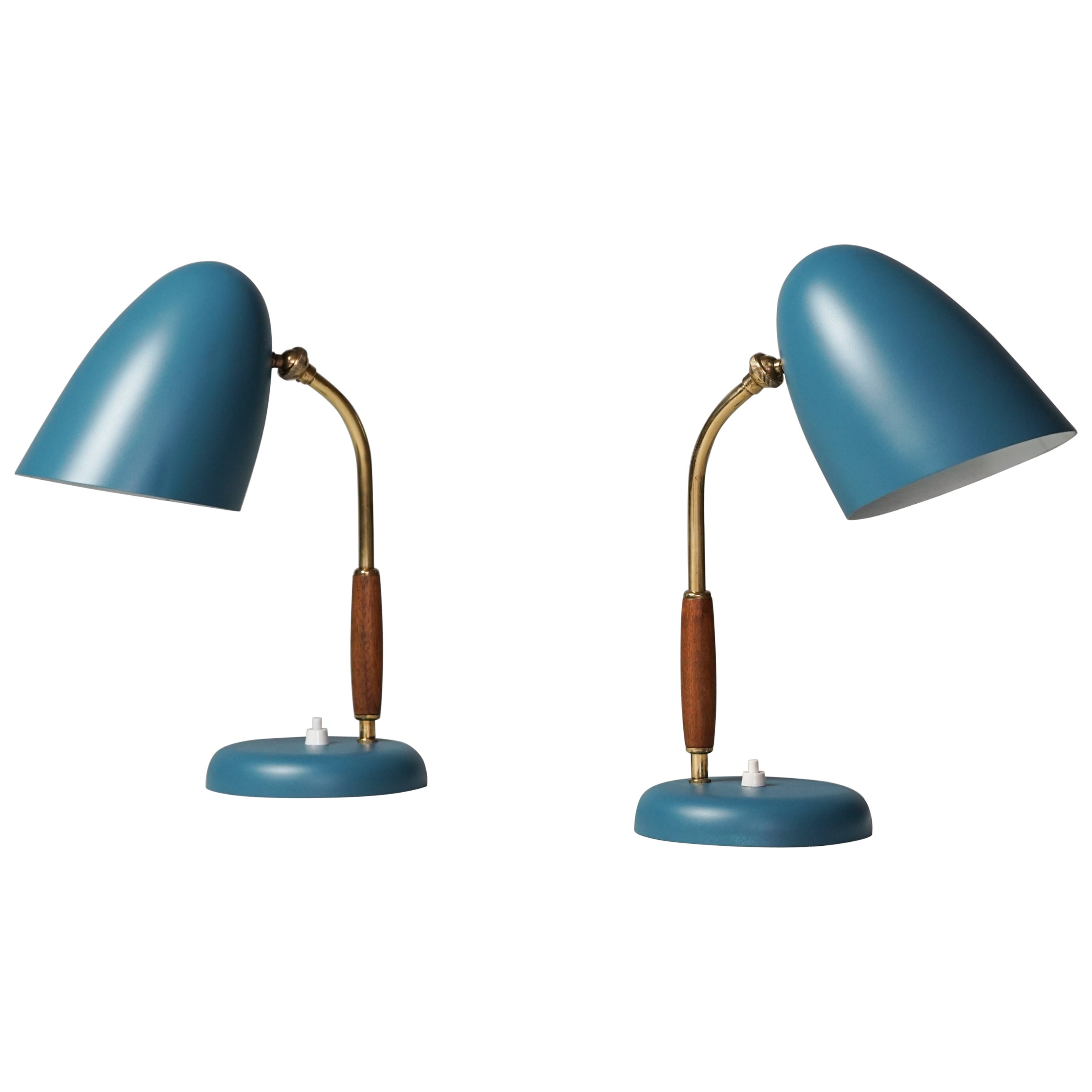 Pair of Table Lamps, Attributed to Lisa Johansson-Pape, Oy Stockmann AB, 1950s For Sale