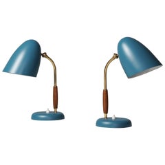 Vintage Pair of Table Lamps, Attributed to Lisa Johansson-Pape, Oy Stockmann AB, 1950s