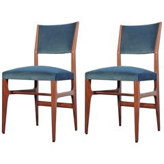 Gio Ponti Pair of Chairs for Cassina Gio Ponti Pair of Chairs for Cassina