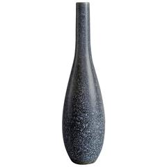 Tall Vase with Speckled Blue Glaze by Carl Harry Stalhane for Rörstrand