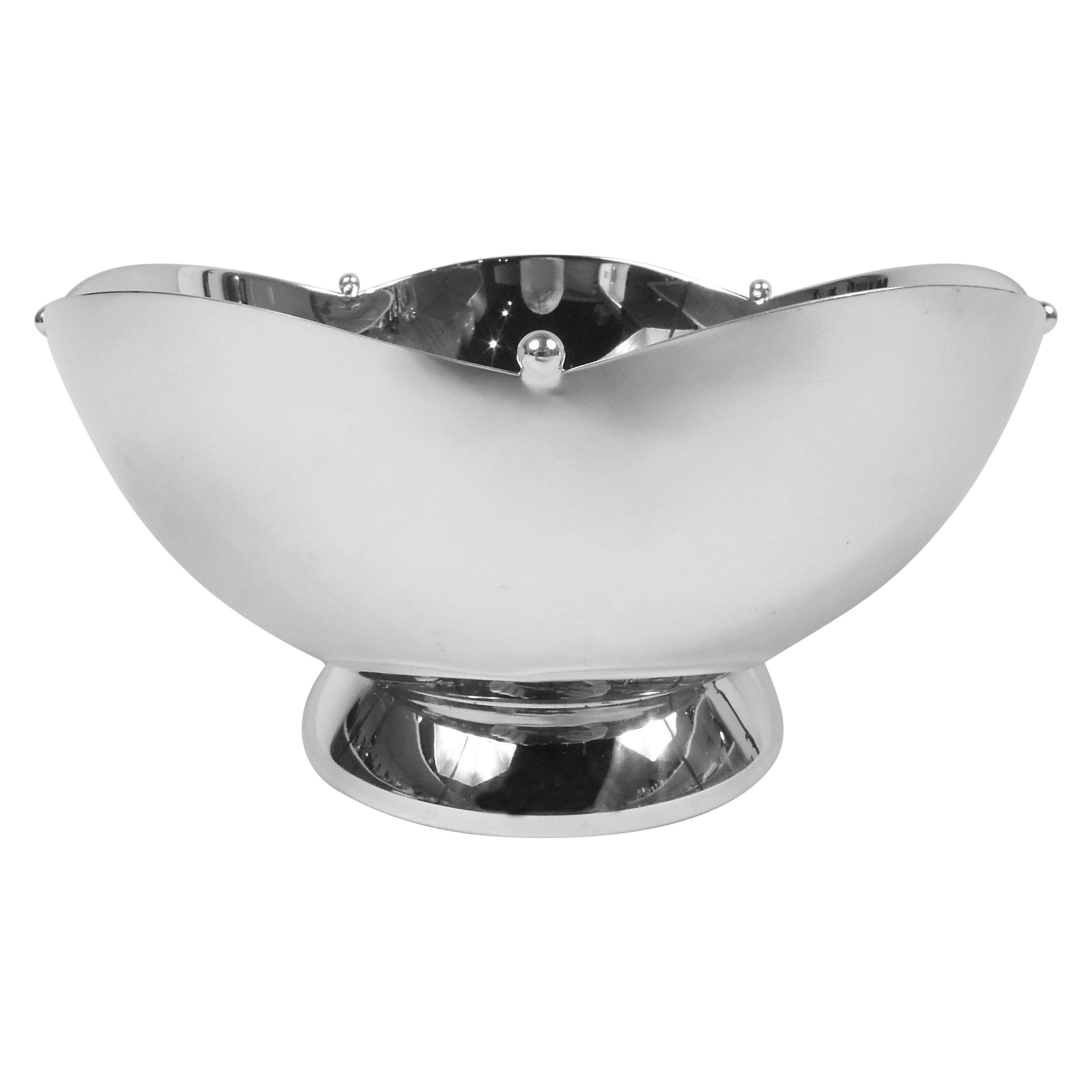 Cartier American Art Deco Sterling Silver Bowl For Sale