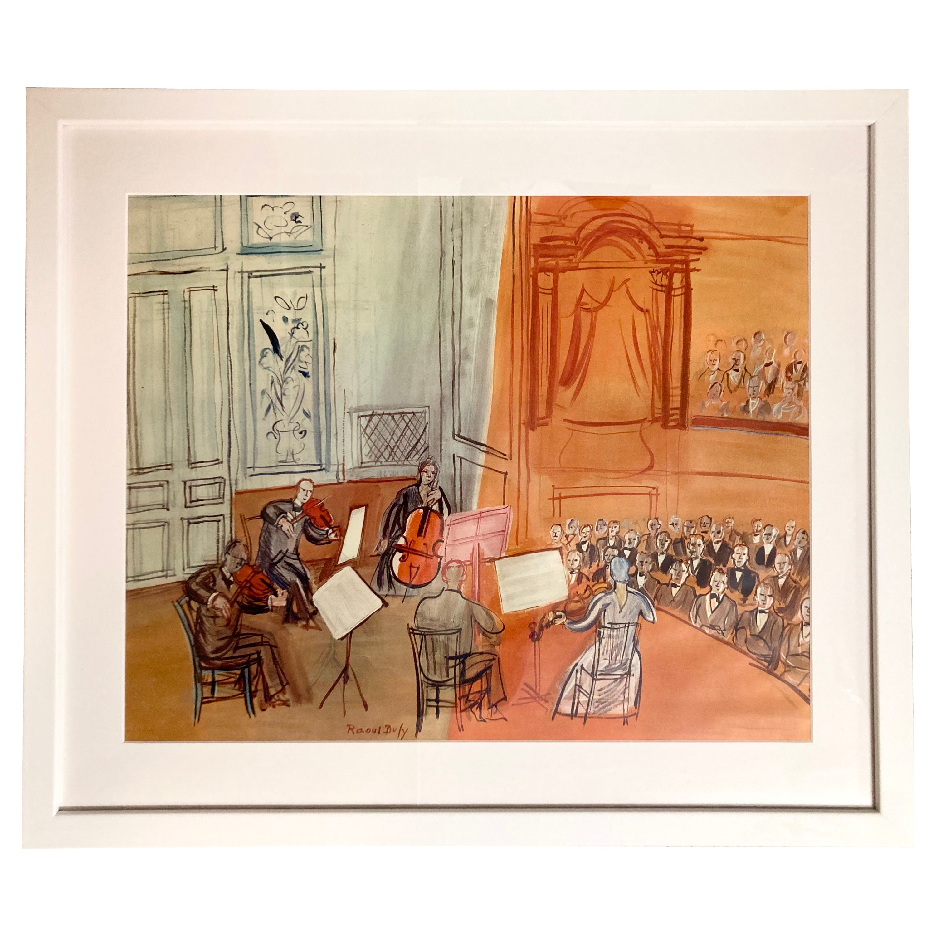 Raoul Dufy Concert Lithograph For Sale