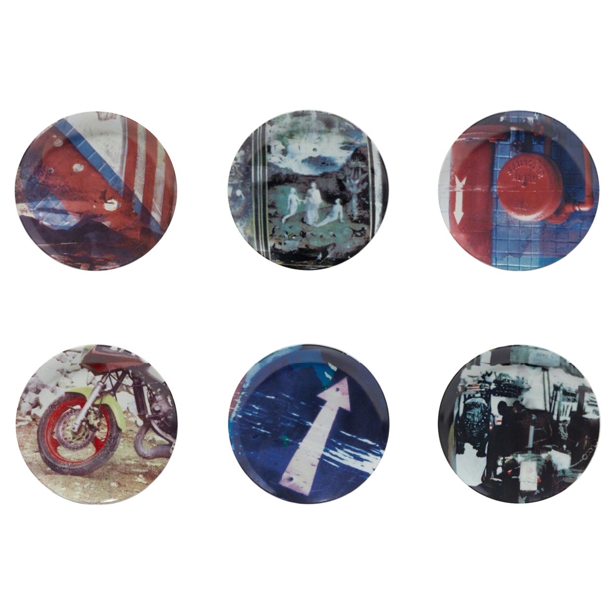 Limited Edition Robert Rauschenberg Guggenheim Museum Retrospective Plates