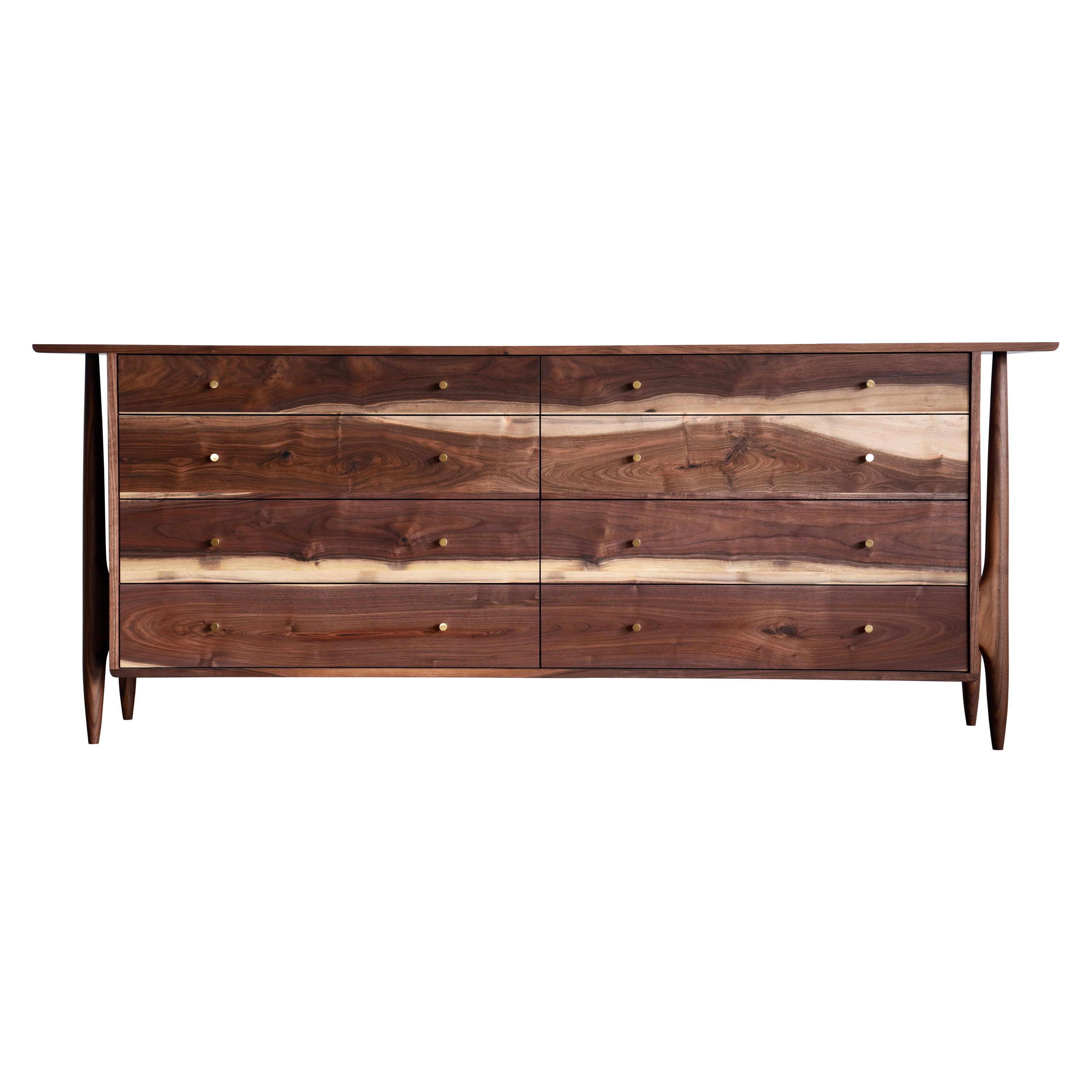 The Modernity Modern Dresser Solid Wood Push to Open Drawers (commode en bois massif à ouverture par pression)