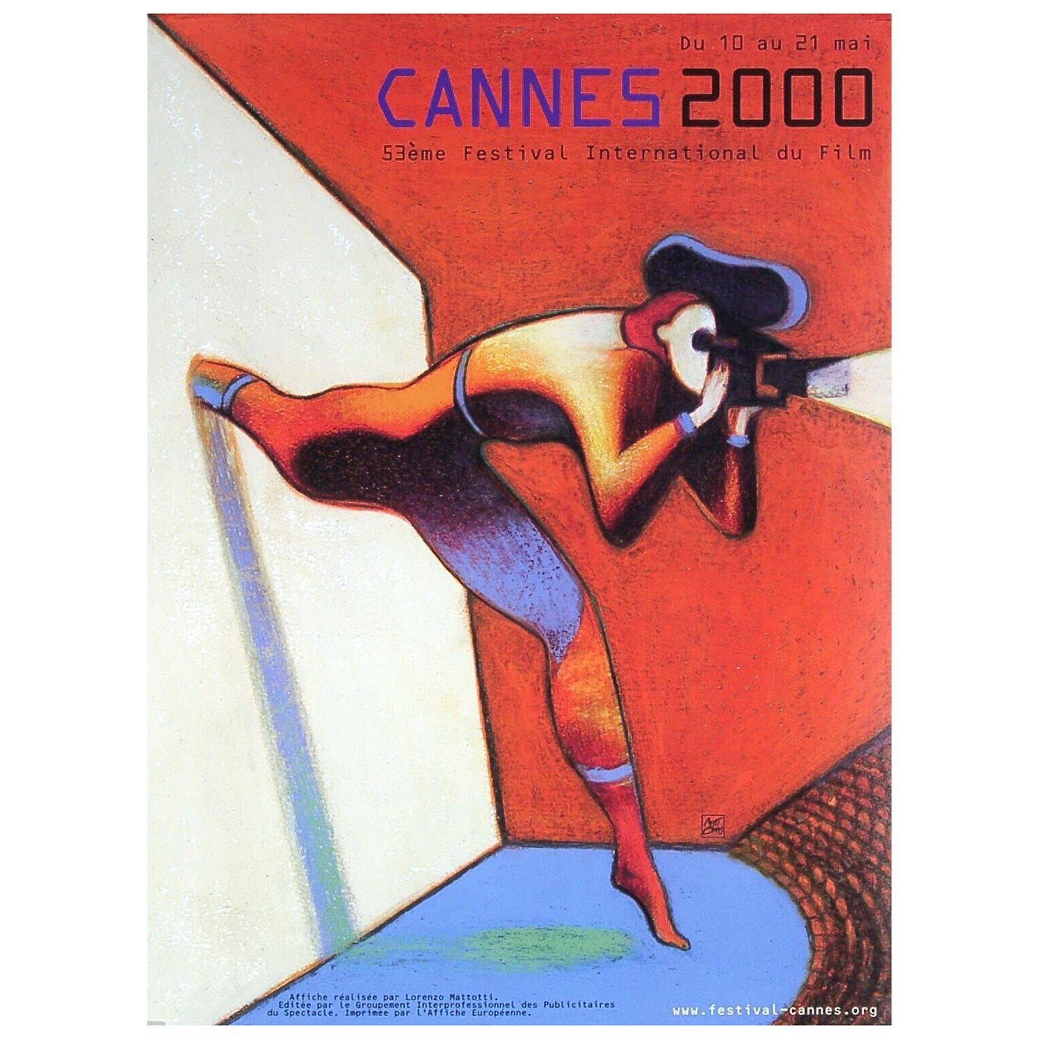 Plakat des 53. Annual Cannes Film Festival 2000 im Angebot
