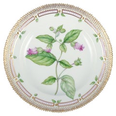 Antique Royal Copenhagen Flora Danica dinner plate in porcelain