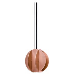 Contemporary Small Pendant 'EL Lamp CS2' by NOOM, Copper