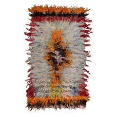 Tapis turc Tulu noué à la main 3' x 5'7" n°288